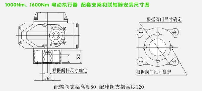 YTDZ智能電動球閥安裝示意圖：5