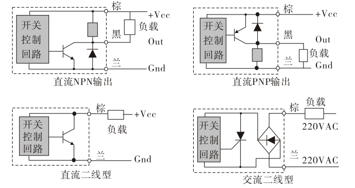 接近開關接線接線圖