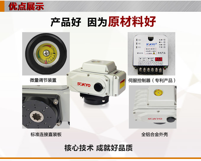 電動(dòng)執(zhí)行器,電動(dòng)頭,YTDG-RS400電動(dòng)執(zhí)行機(jī)構(gòu)產(chǎn)品優(yōu)點(diǎn)1