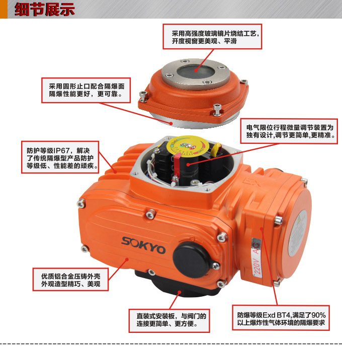 防爆電動球閥,YTEx-RS防爆電動調(diào)節(jié)球閥細節(jié)圖1