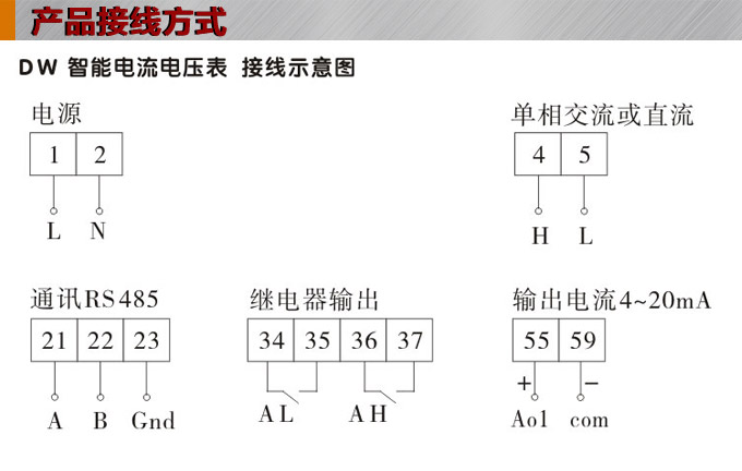 直流電壓表,DW12數(shù)字電壓表,電壓表接線圖